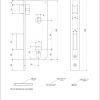 Замок врезной Apecs 1323/60-G